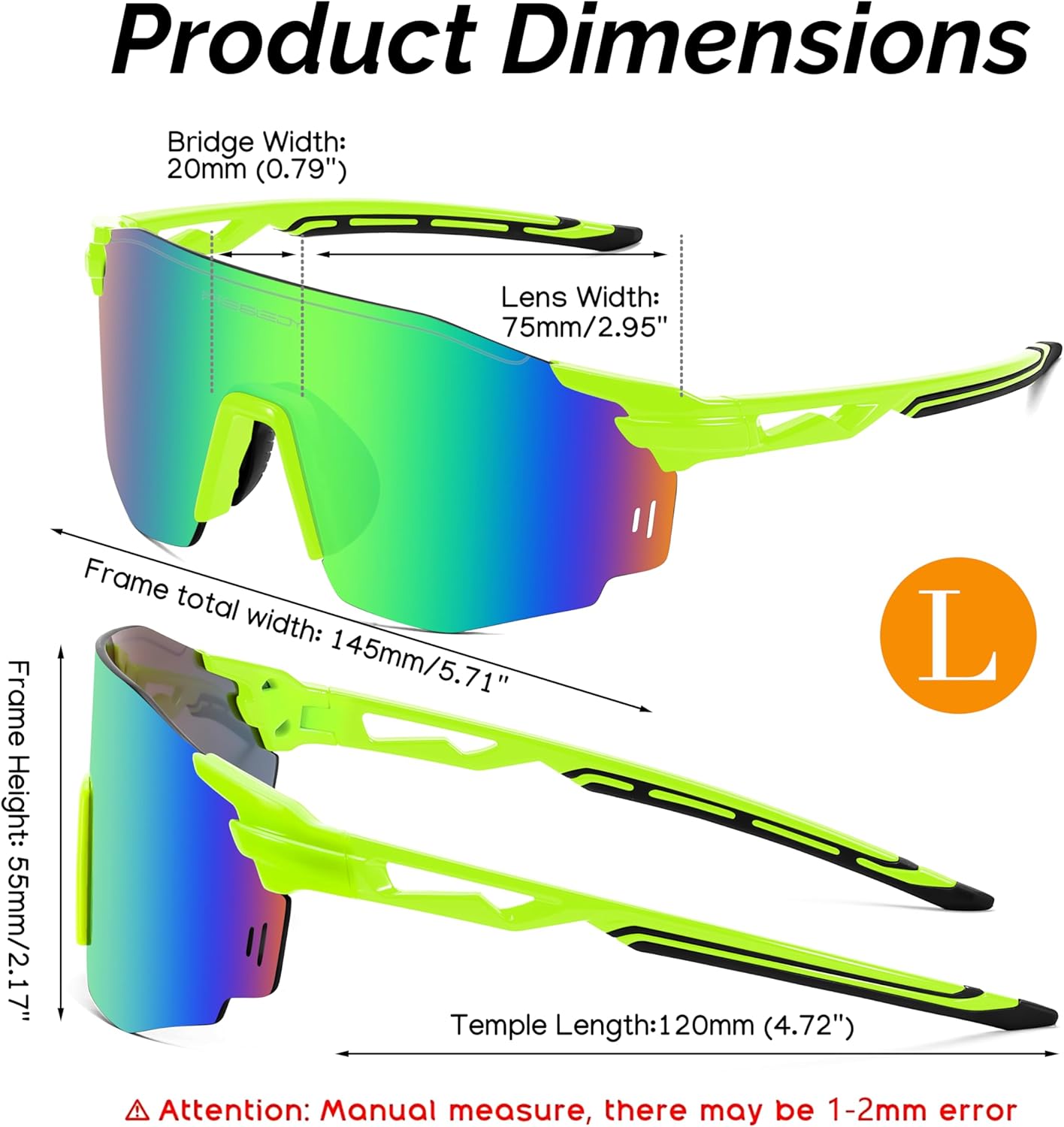 FEISEDY Rimless Sports Sunglasses for Men Women Tr90 Frame for Cycling Fishing Running B0116 - Image 6