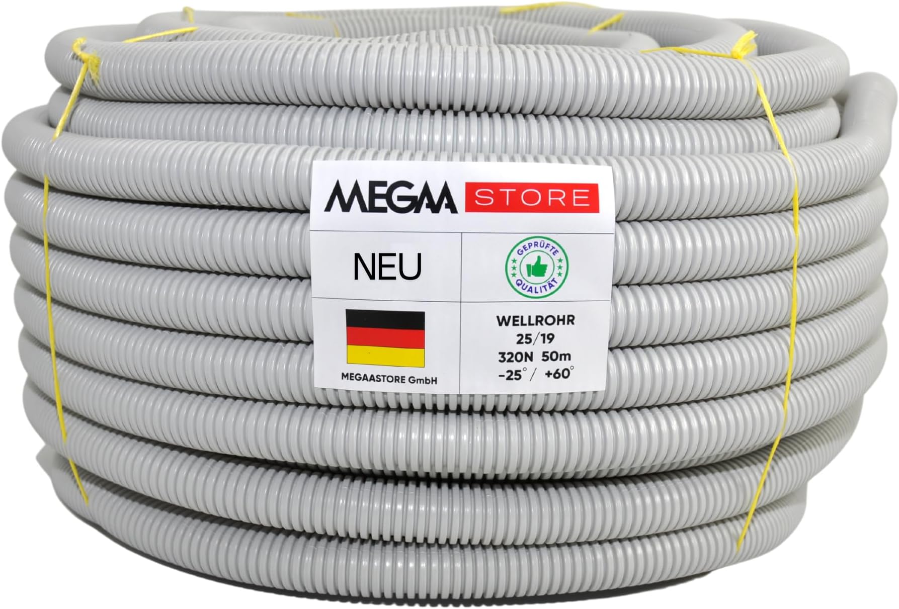 Wellrohr Flexibles Leerrohr Rohr Elektrorohr Schutzrohr Betonfest 750N M16-M63 E - Foto 9