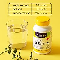 Vista 5 de Healthy Origins Seleno Excell Selenium, 200 mcg - Suplemento de selenio para el apoyo de la vejiga - Píldora de selenio para el sistema inmunológico