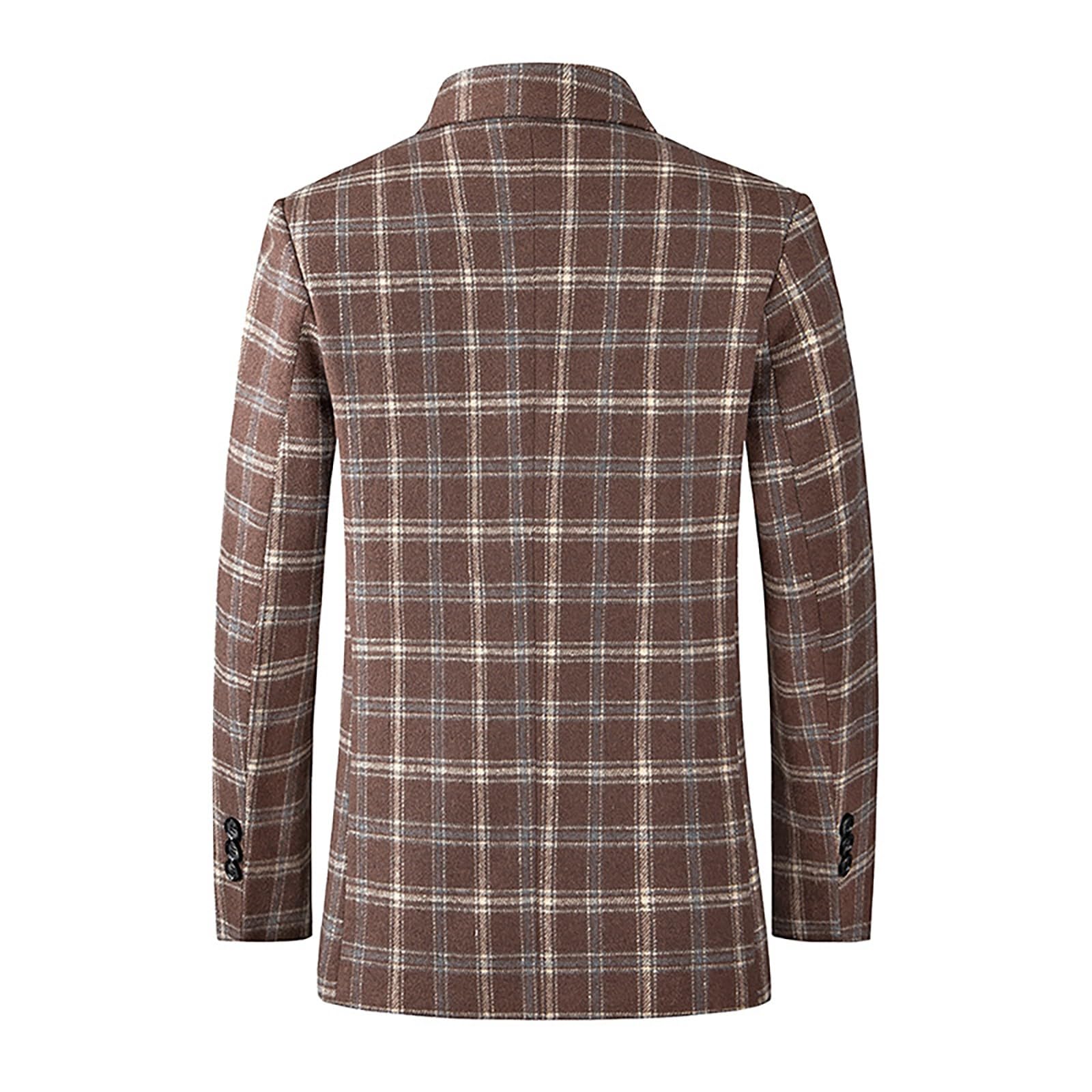Generisch Męska marynarka w kratkę, slim fit, elegancka marynarka na lato, lekka marynarka, męska regularny krój, na wiosnę, stylowa kurtka, garniturowa, biznesowa, na wesele, imprezę