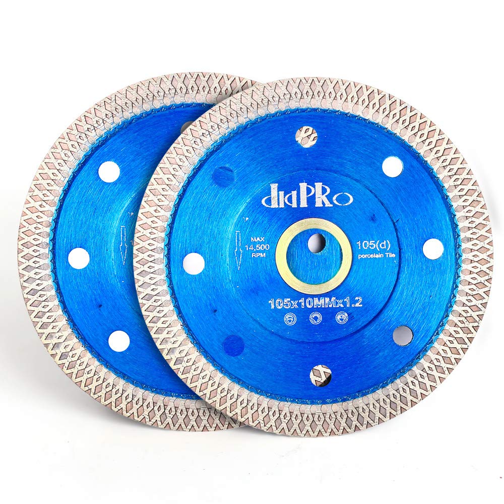Diapro Tile Blade 4" Super Thin Diamond Porcelain Saw Blade Pack of 2 for Tile Porcelain Ceramic (4"-2pc)…
