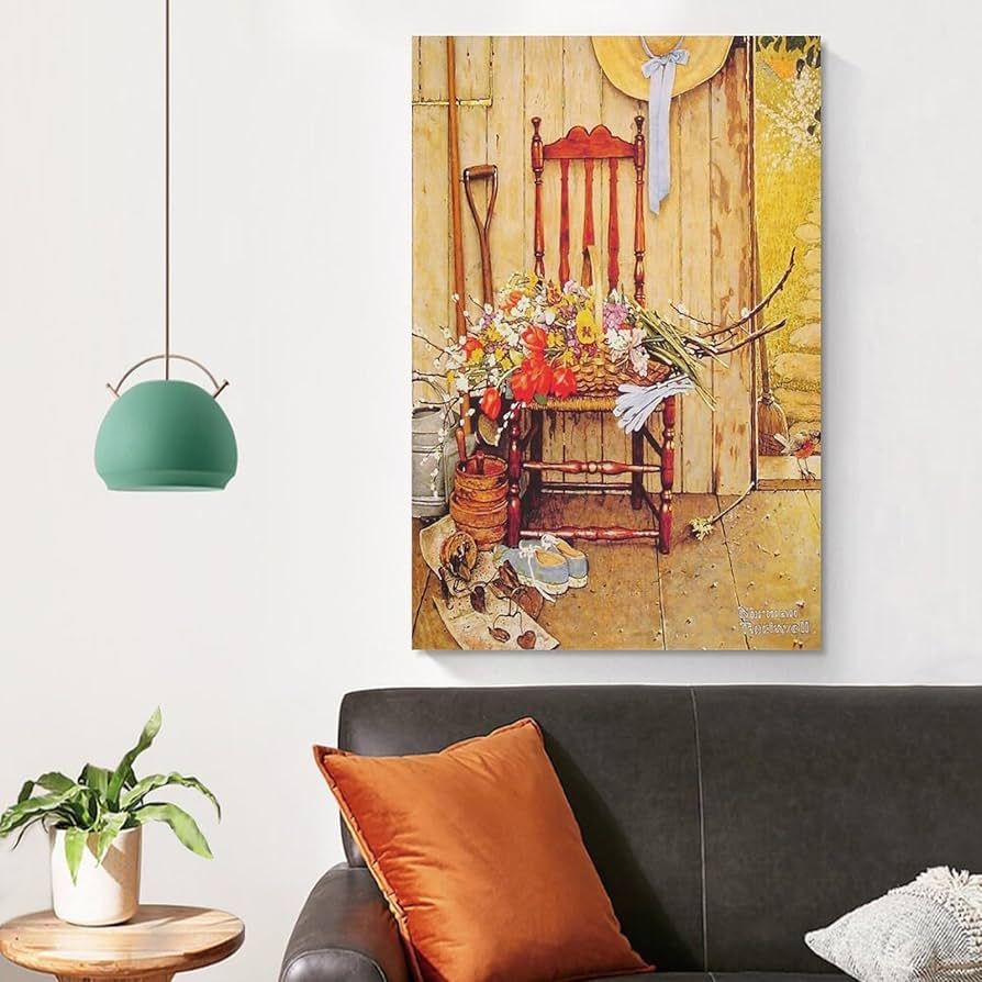 ノーマンロックウェル　SPRING 春　絵 ノーマンロックウェル SPRING 春 絵