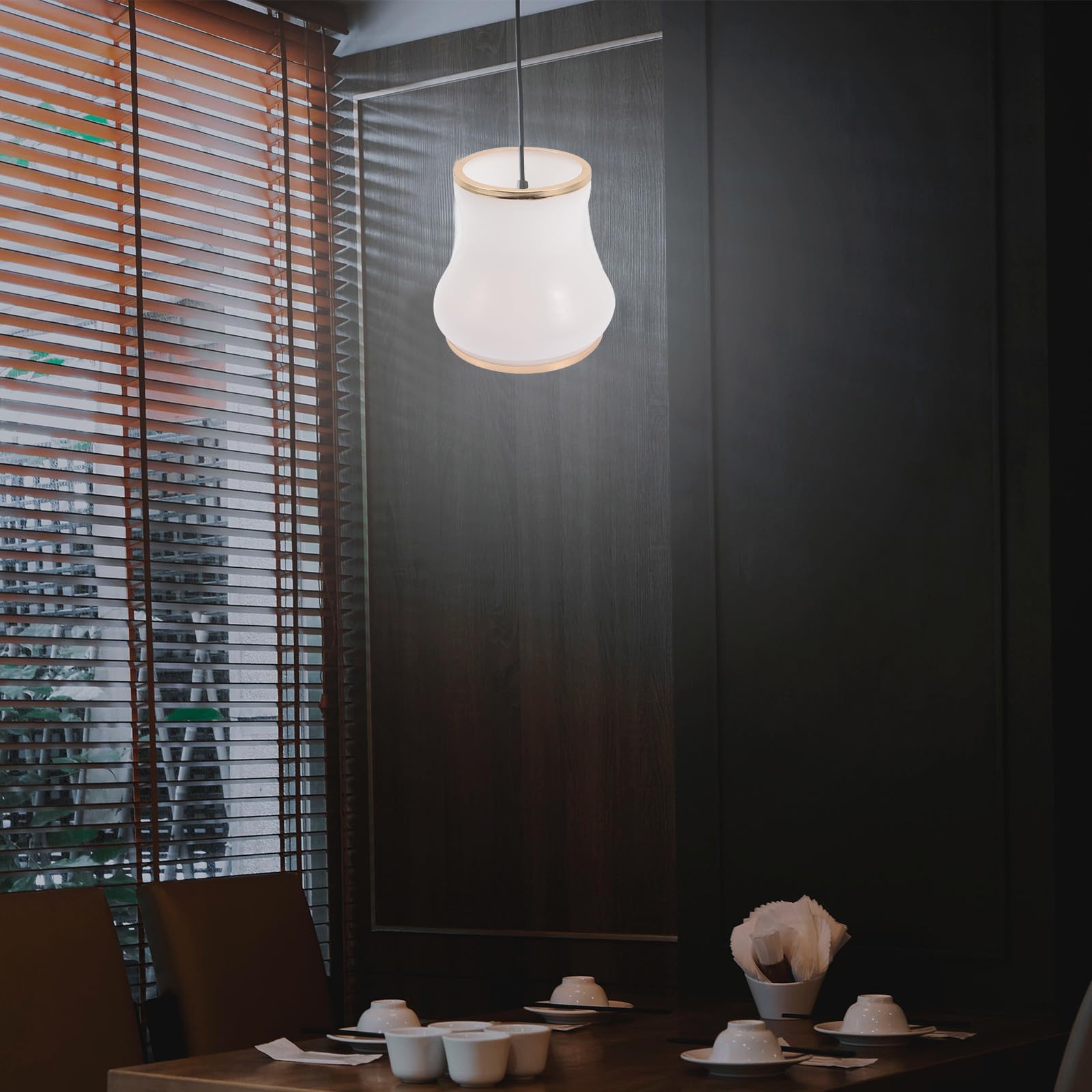 TIDTALEO Paralume in Vetro Bianco per Lampada da Interno E14 Coprilampada Piccolo Foro 3 CM Sostituzione Vetro per Lampada da Soffitto e Applique Accessorio Illuminazione Casa