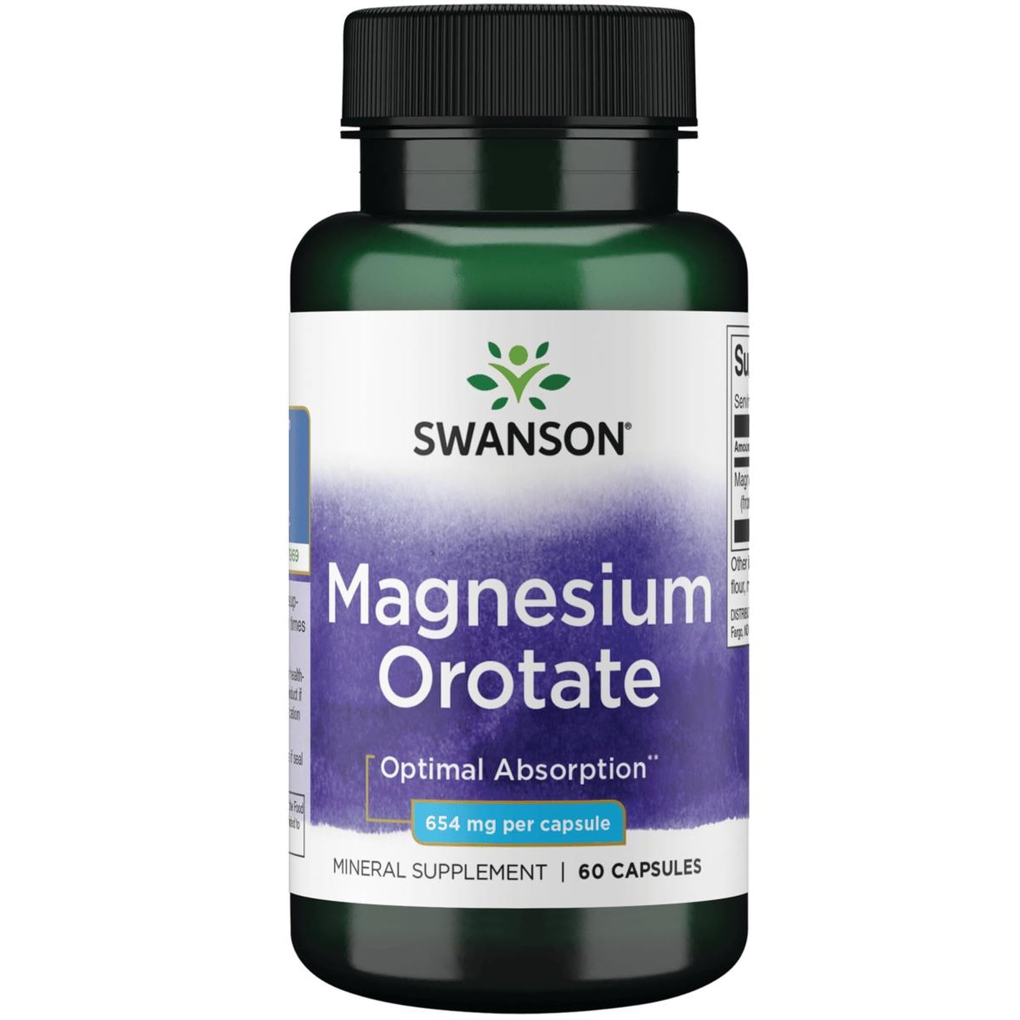 Swanson Magnesium Orotate 40 Milligrams, 60 Capsules