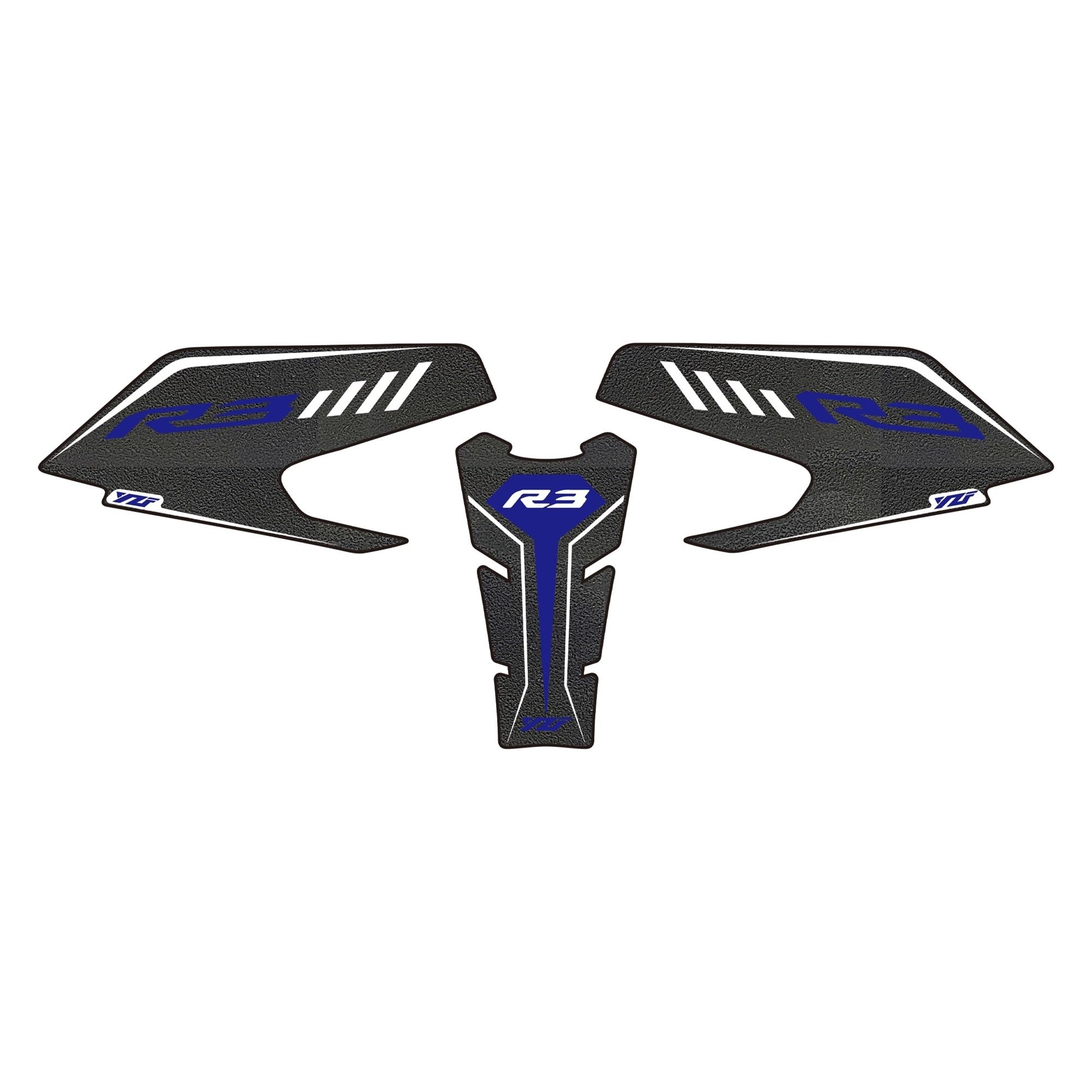 Tank Pad Protector Motorcycle Knee Grip Tank Traction Pad Side Rubber for YZF-R3 YZFR3 2019-2024 ﻿ Tank Pad Sticker