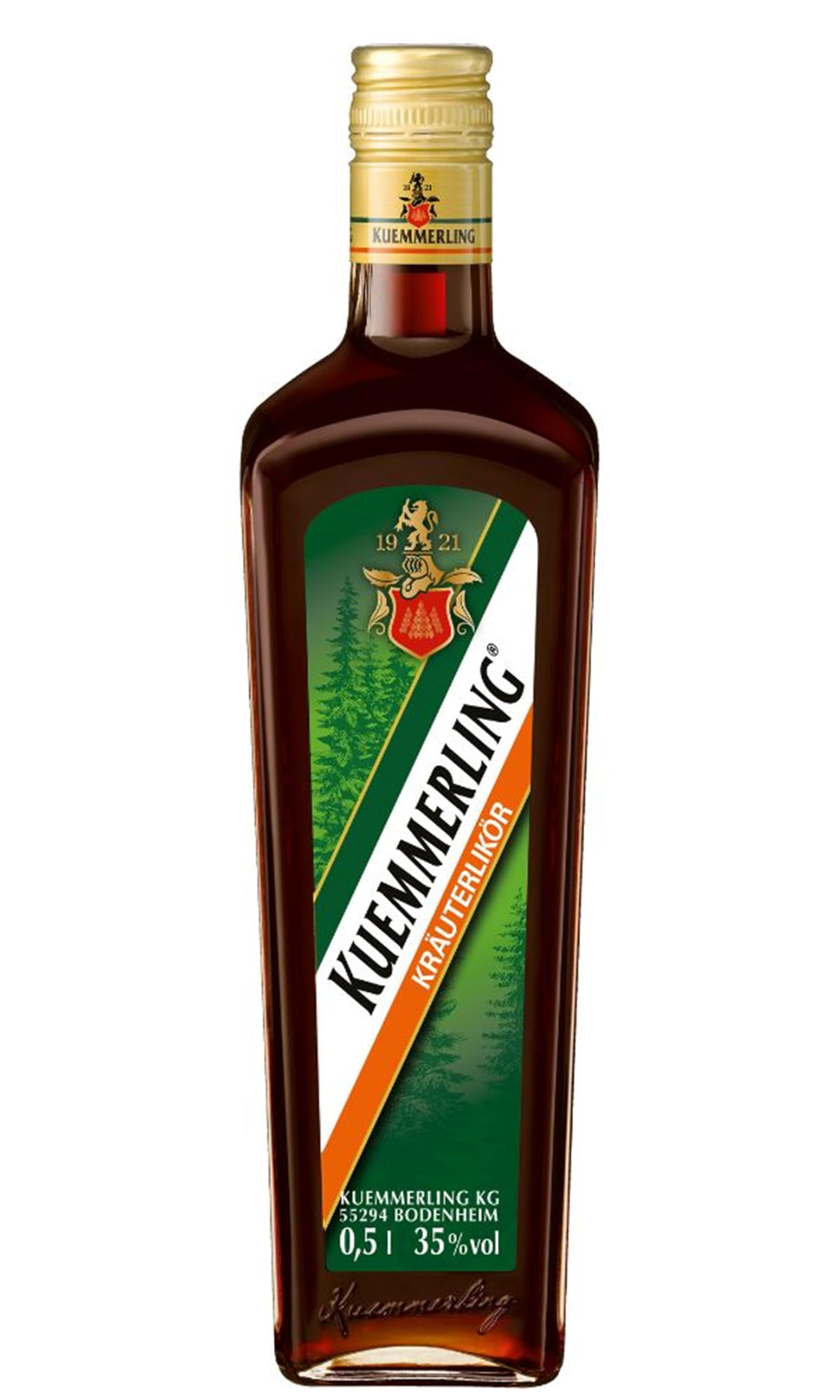 Kuemmerling Kräuterlikör 35% vol. (1 x 0,5 l) - Beliebter Halbbitter auf Kräuterbasis, nicht zu süß und nicht zu bitter, für den puren Genuss oder als Longdrink