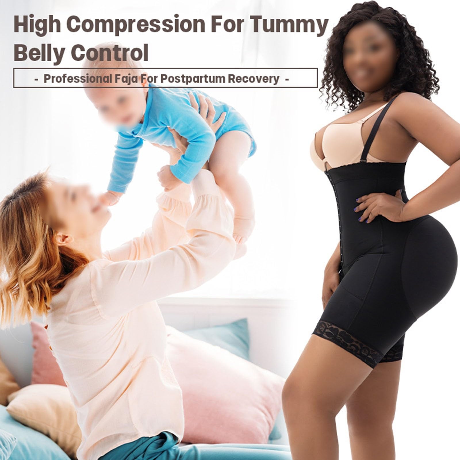 Body Compressivo Post-operatorio da Donna Dopo Liposuzione, Addominoplastica, BBL Fajas Body Modellante Post-parto, Modellante Glutei