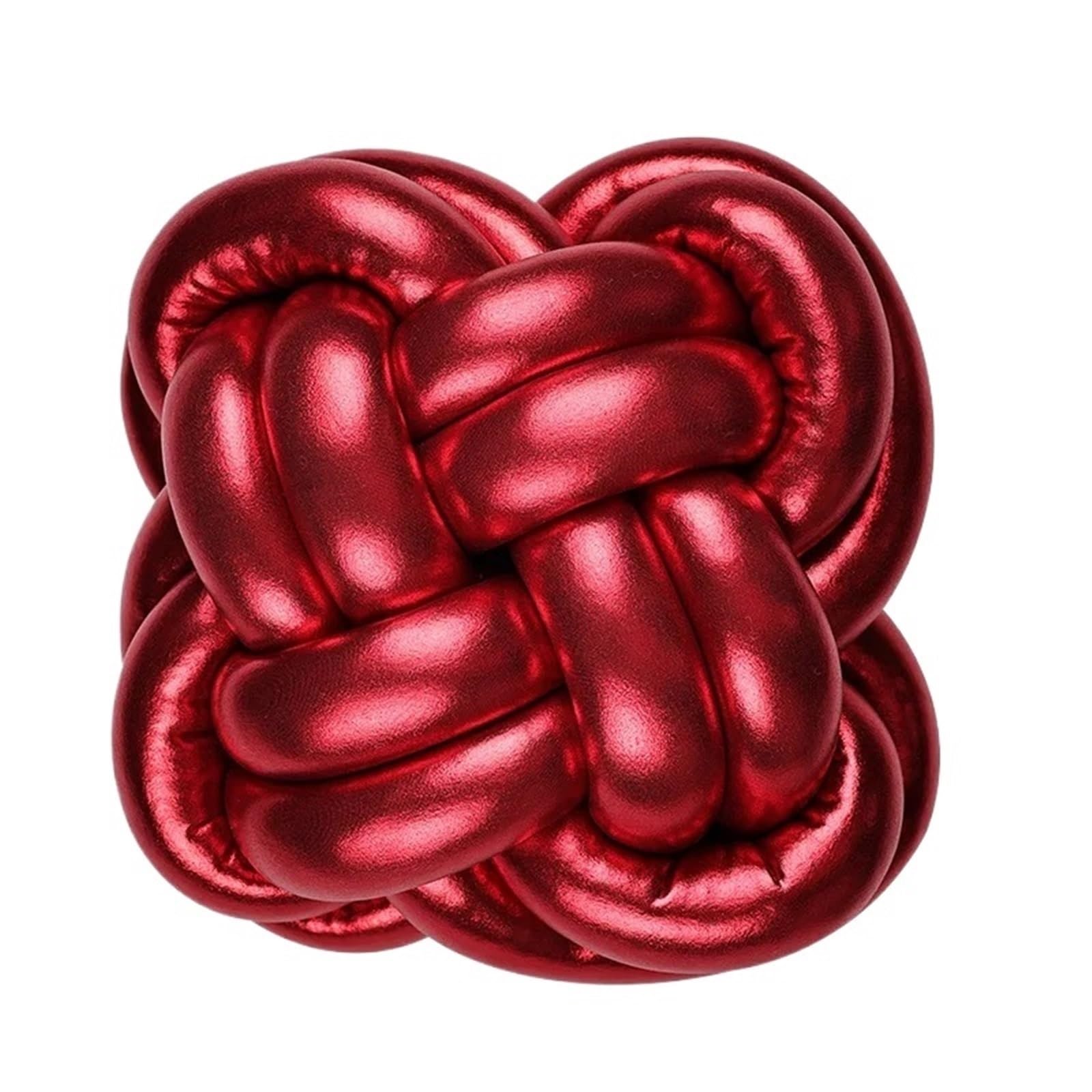 GIYXHU Knot Pillow Ball Weave With For Office Sofa Bed And Bay Window Throw Pillows Chair Cushion Cute for Couch(Red)
