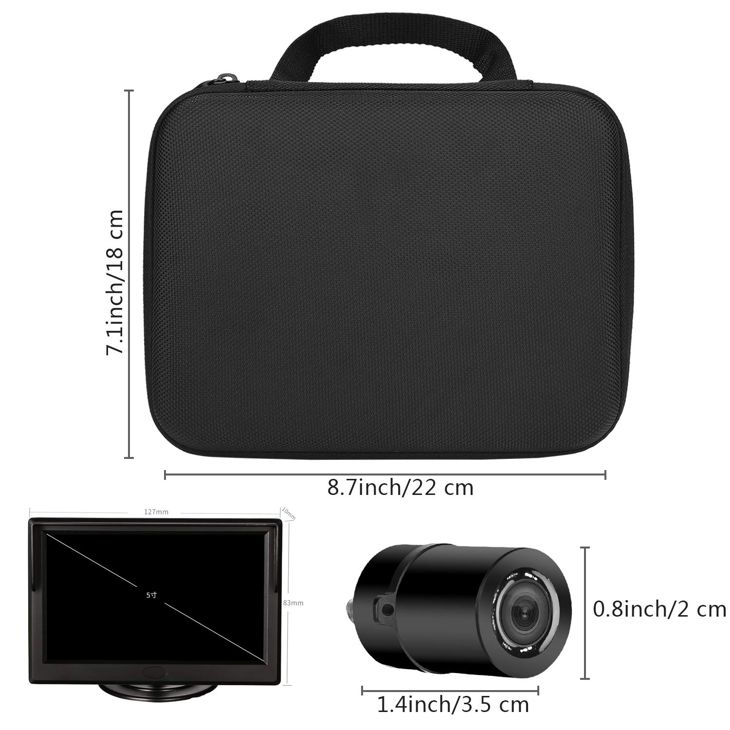 Amazon | AIEK 5インチポータブル監視モニターセット 釣りカメラ 魚群