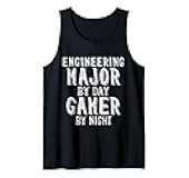 Engineering Major by Day Gamer by Night Student Engineer Tank Top