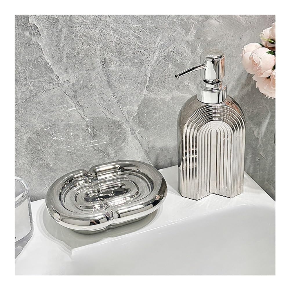 Seifenspender Spenderflasche Pressflasche Waschmittel Duschgel Spülmittel Leere Flasche Keramik Handflasche Badezimmer Seifenablage