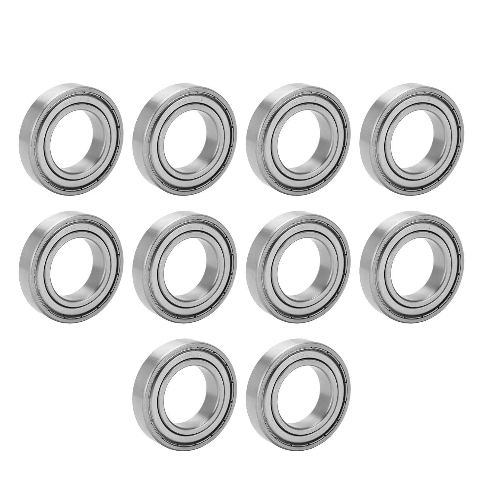 10-teiliges Miniaturlager S6007ZZ, doppelt abgeschirmte Wälzlager aus Edelstahl, 62 x 35 x 14 mm, für industrielle Walzmaterialien