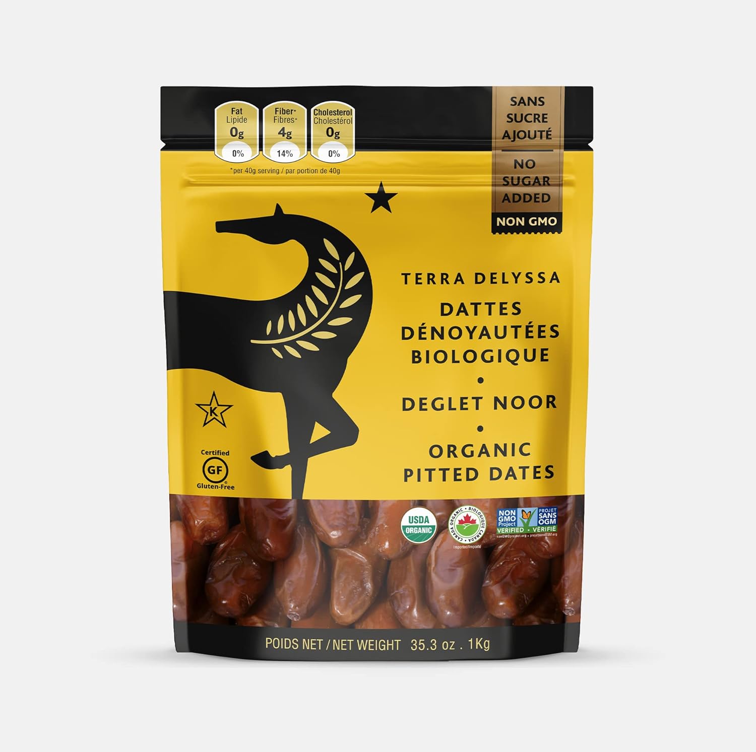 Terra Delyssa Organic Deglet Noor, Dates Softer than Medjool Dates