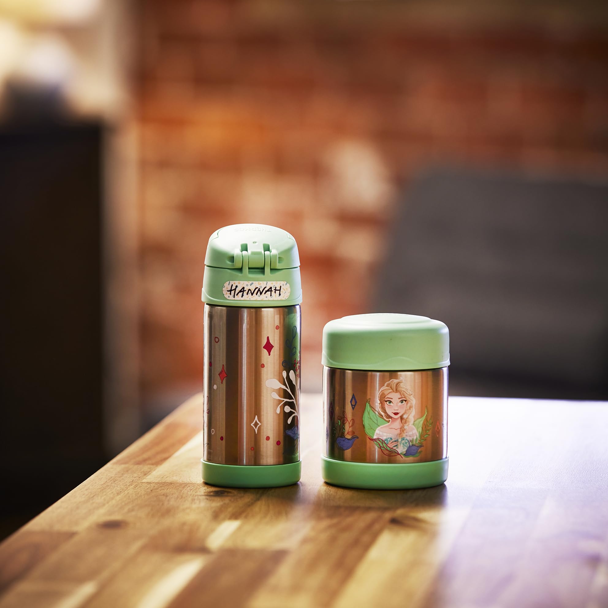 Thermos Kids FUNTAINER Disney Kraina Lodu II Anna Elsa, termos na żywność ze stali nierdzewnej, 300 ml, całkowicie szczelny, utrzymuje ciepło przez 5 godzin i zimno przez 7 godzin, bez BPA