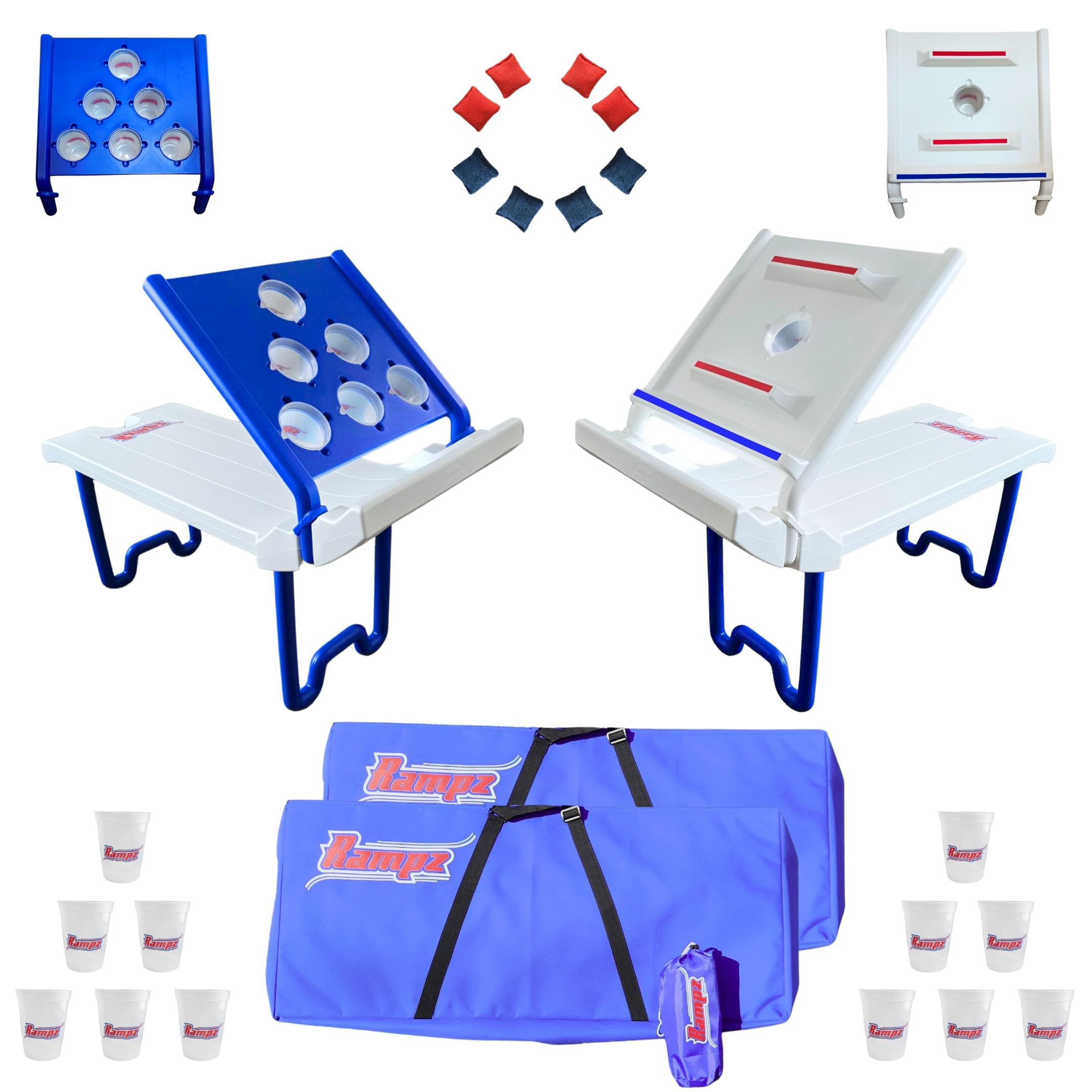 Rampz Set da gioco: divertimento portatile per cortile, portellone, spiaggia e interni, facile da installare, costruzione durevole, gioco per famiglia, ragazzi e adulti