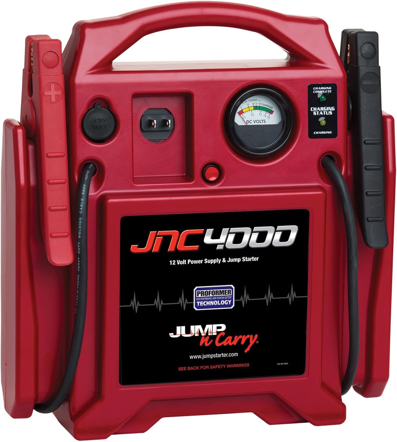Jump-N-Carry JNC4000 1100 Peak Amp 12V Jump Starter