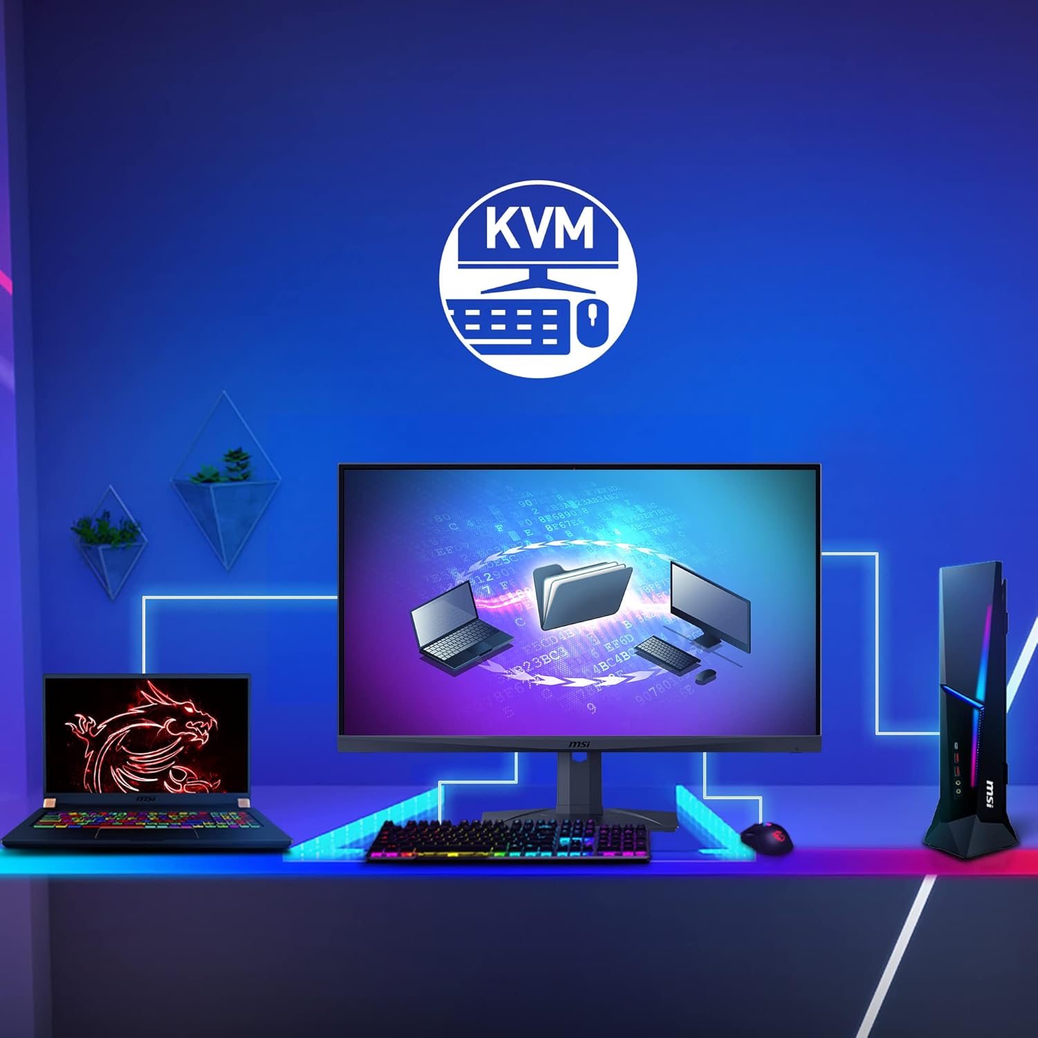 MSI Optix MAG274QRXDE, 68,6 cm (27 Zoll), 240hz, G-SYNC Compatible, IPS - DP, 2xHDMI