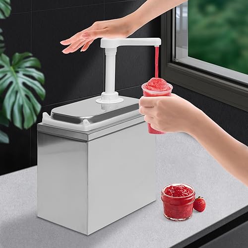 Miniatura 6 de Estación de bombeo de condimentos, dispensador de bomba de salsa de acero inoxidable, dispensadores de ketchup, bombas de condimentos, bomba de