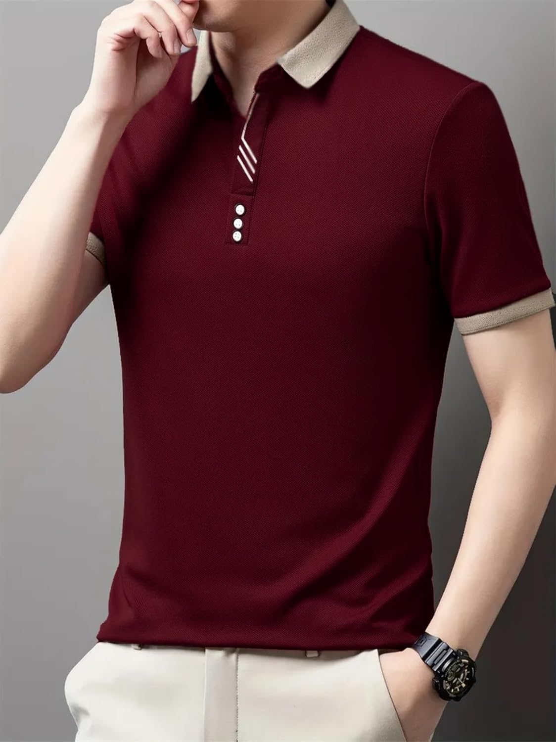 Lymio Men T-Shirt || T-Shirt for Men || Polo T Shirt (Polo-55-58) - Image 2