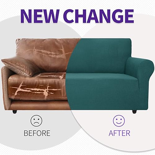Miniatura 8 de ZNSAYOTX - Funda de sofá súper elástica y universal para sala, para proteger los muebles de las mascotas, protector para muebles ajustable con