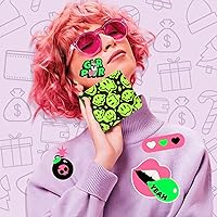 Vista 12 de Cartera de cuero de dibujos animados para mujer, c-mármol azul, Lindo