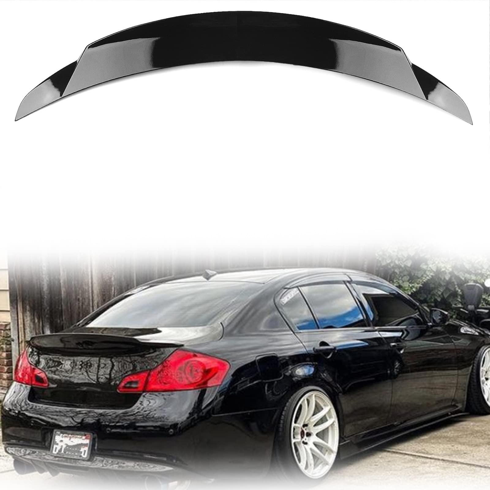 Aileron arrière de voiture pour personnaliser Infiniti G37 G35 Q40 berline 2007-2015