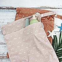 Vista 9 de Mama Koala Pañales de tela para bebé 3.0 con 6 insertos, con 2 bolsas reutilizables para húmedo y seco