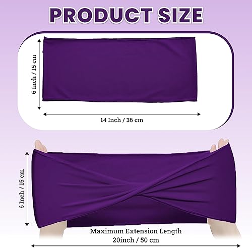 Miniatura 2 de MDS - Paquete de 100 cintas elásticas de elastano para sillas de comedor, lazos sin hebilla deslizante, ajuste universal para bodas, baby shower,