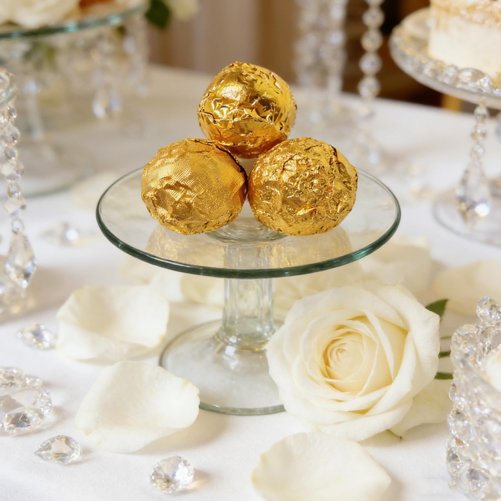 500stücke Aluminiumfolie Goldfolie Geschenkpapier Verpackungsfolie Für Süßigkeiten Und Pralinen Für Partys Und Besondere Anlässe