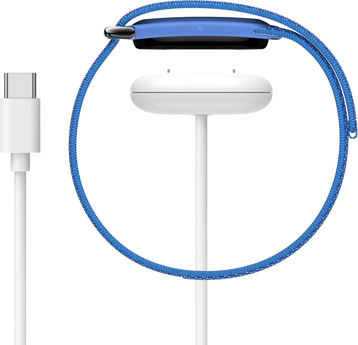 Charger Cable for Fitbit Air, USB-C Charger for Google Fitbit Air - 1 Pack | Fast Charging Replacement Charging Cable for Fitbit Air, 3.3 ft (1 m), Portable, Easy to Carry, No Adapter