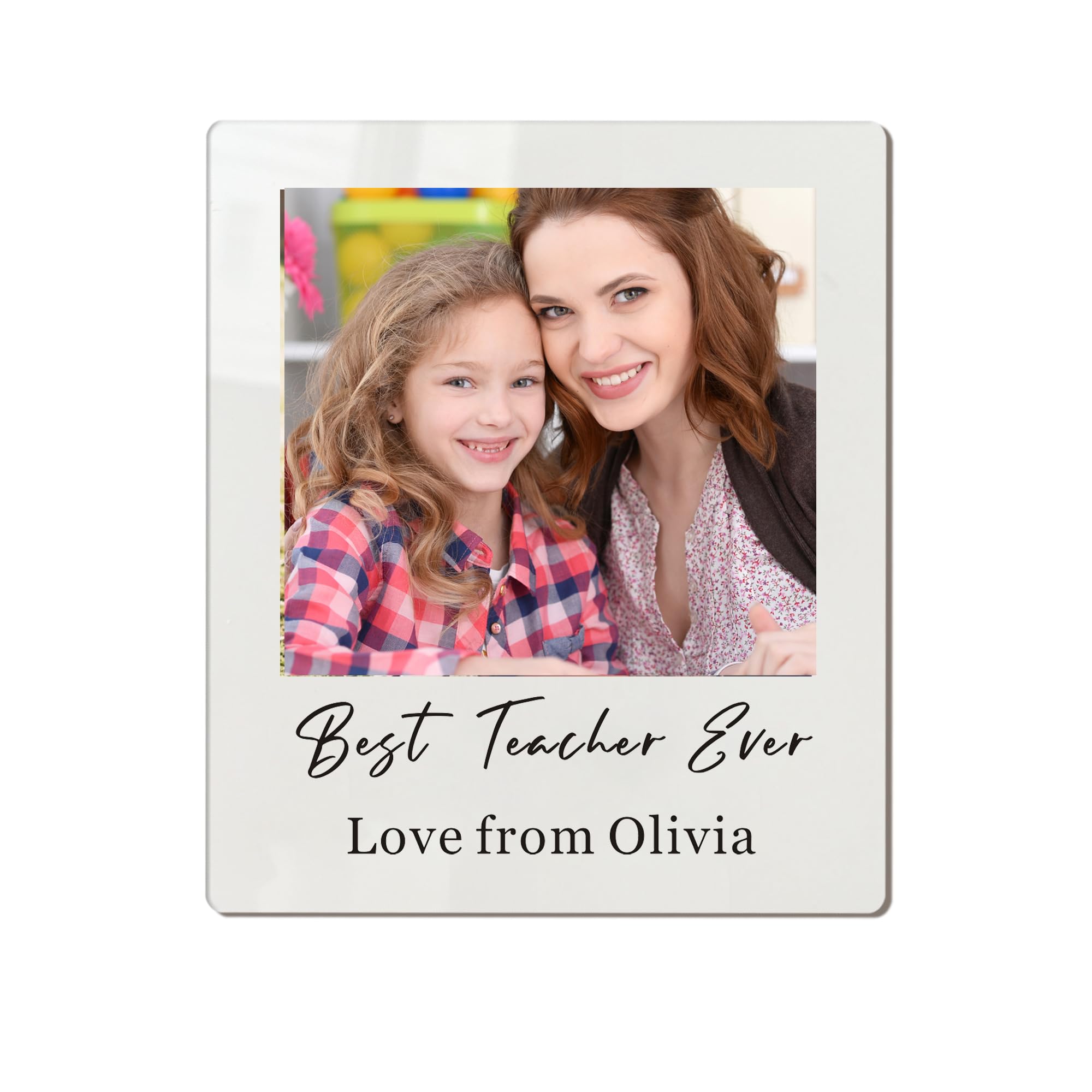 Personalised Teacher Gifts Thank You Gift Custom Photo Fridge Magnets Gifts Thank You Teacher Gifts Best Teacher Gifts Appreciation Gift for Women Men Tutor Assistant (Design 1) โ image 1