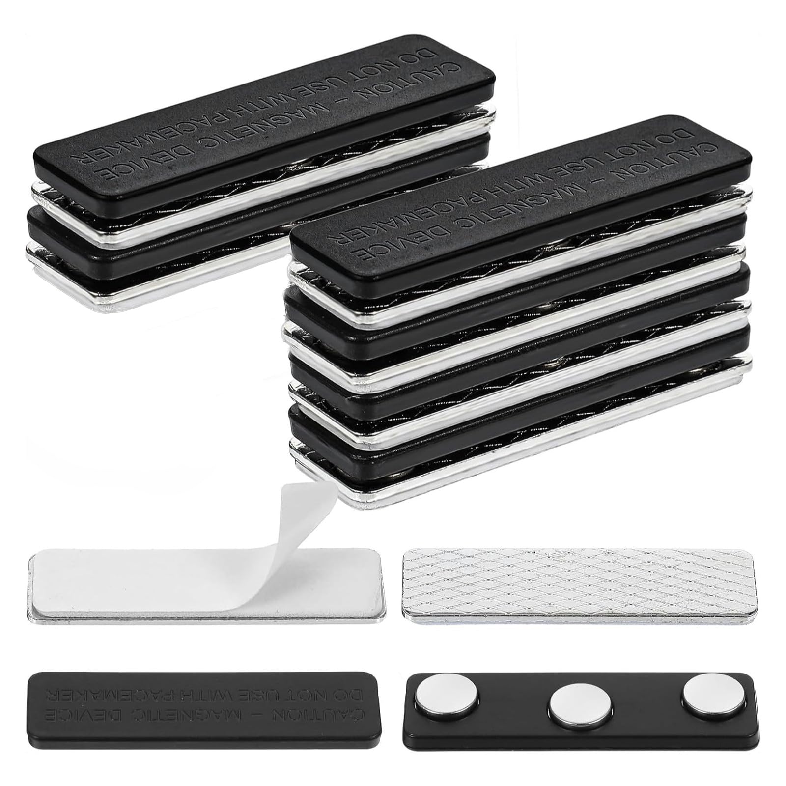 Set di magneti per zanzariere e finestre (6 pezzi), clip autoadesivi resistenti, al neodimio per tende, magnetica fai-da-te, fissaggio senza foratura, riutilizzabili, per porta del balcone