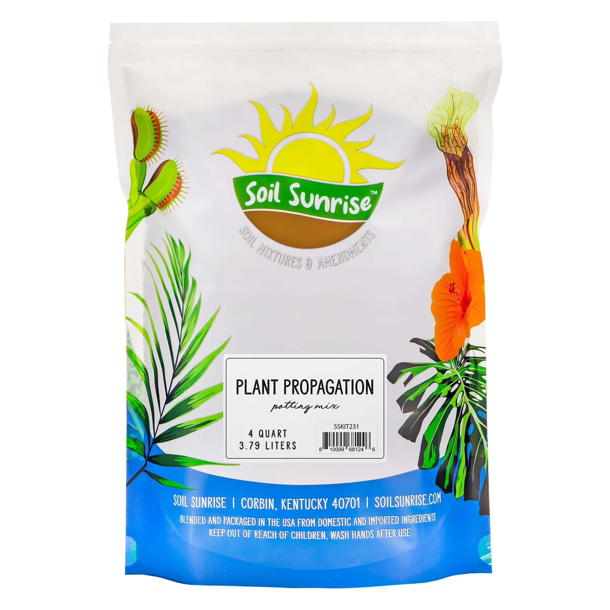 Soil Sunrise Plant Propagation Potting Mix (4 Quarts) Ideal Starter Mix for Rooting Plant Cuttings