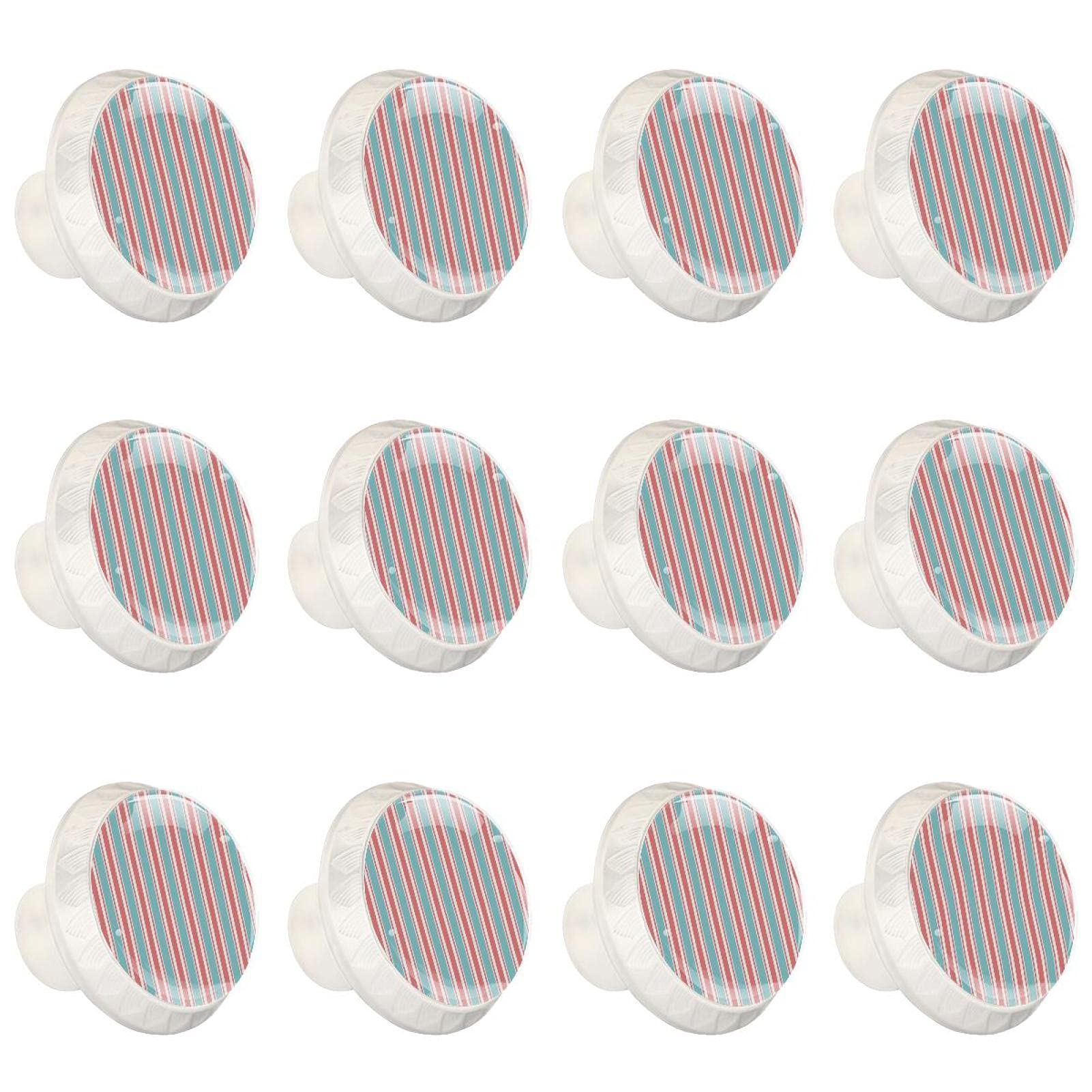 Boutons d'armoires de cuisine ronds pour tiroirs de placard et commode 12PCS