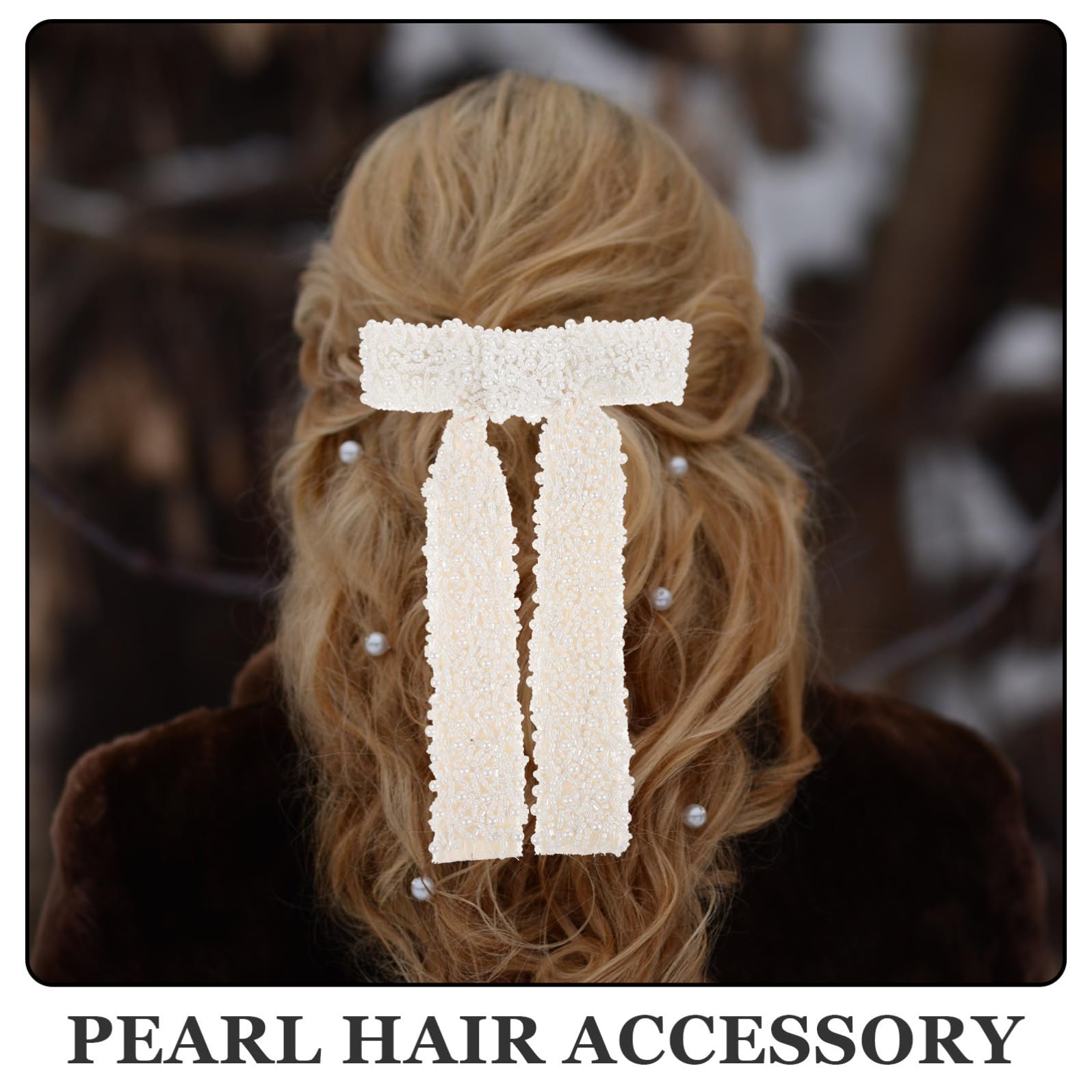Beavorty 3 Pz Fermaglio per con perline barrette hair clip hair charms hair pin fermaglio per chignon mollette per spessi grandi clip per fiocco Fiocchi per perla