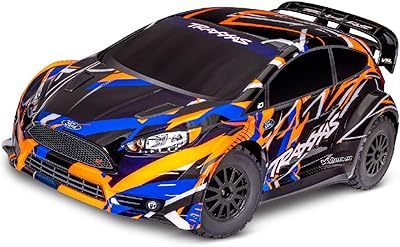 Traxxas 74276-4-ORNG - Ford Fiesta ST VXL 110 4WD Rally Car RTR, Orange
