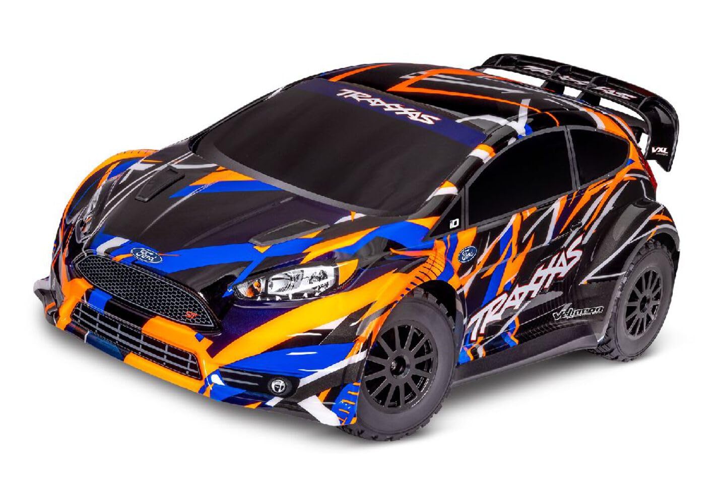 74276-4-ORNG - Ford Fiesta ST VXL 1/10 4WD Rally Car RTR, Orange