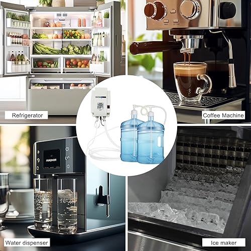 Miniatura 6 de Dispensador de agua embotellada Sistema de bomba de doble entrada 110 V Bomba eléctrica de agua potable de gran flujo 3.8L 5 galones botella