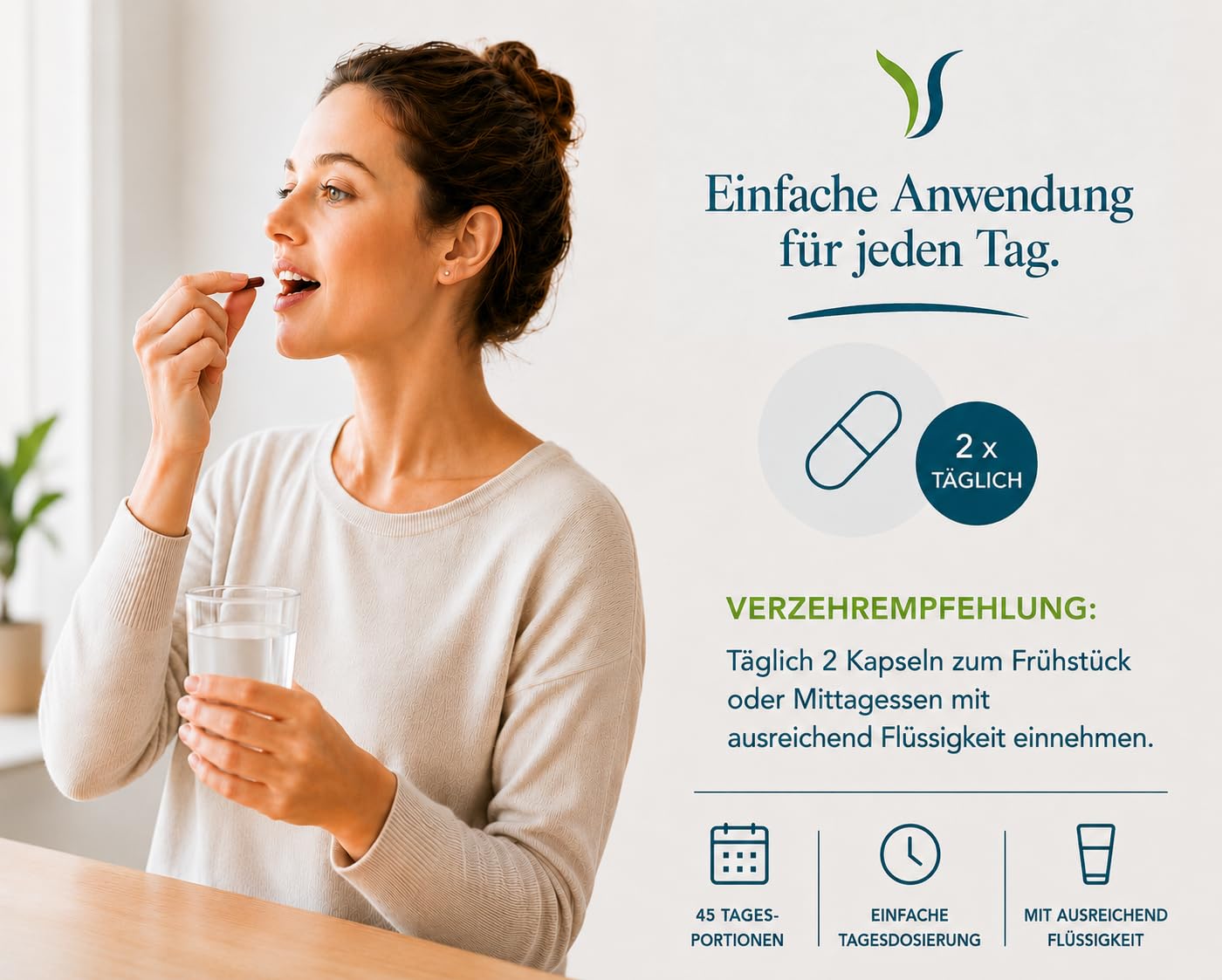 HAUT HAARE NÄGEL - 90 vegane Kapseln – mit Zink, Biotin & Bambus-Extrakt – glutenfrei & laktosefrei