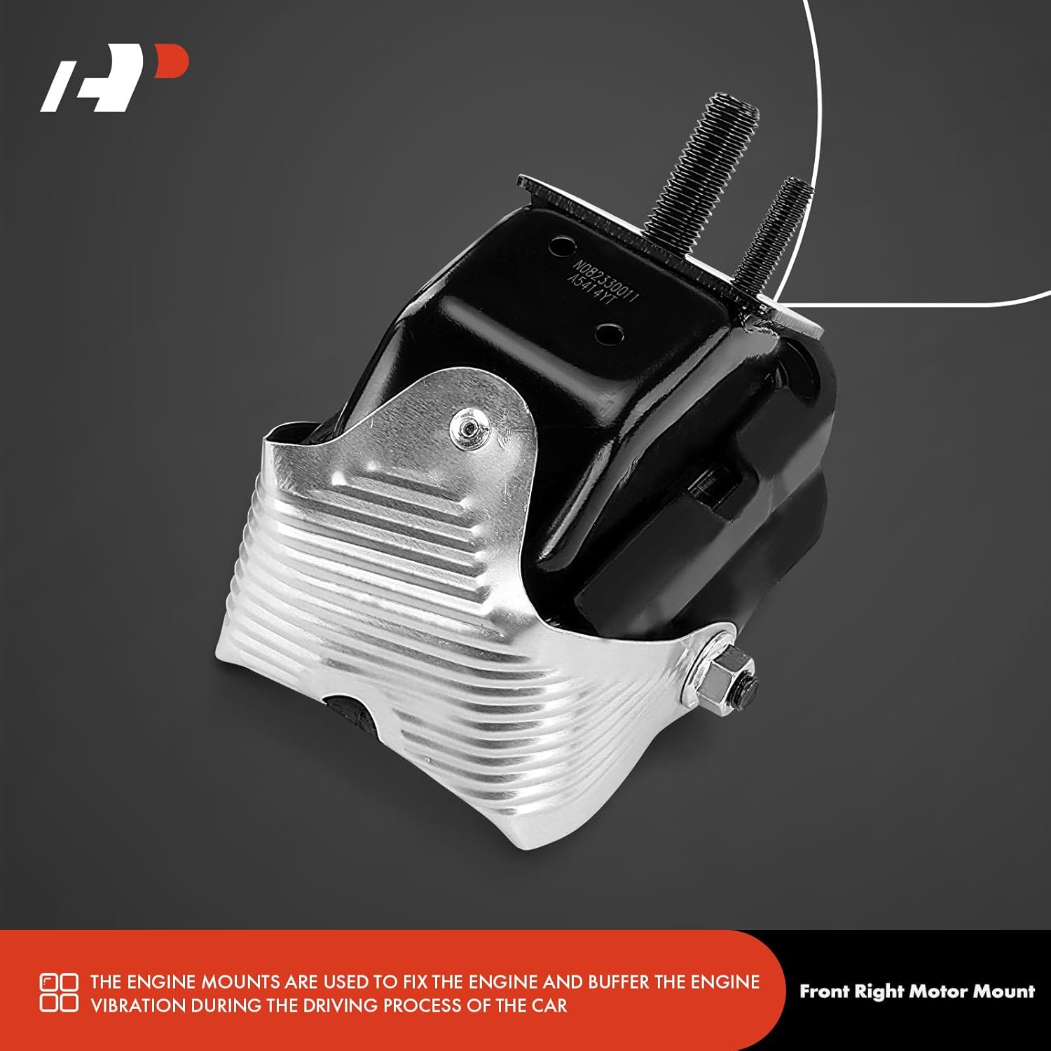 A-Premium 2PCS Front Left and Right Engine Motor Mount Kit Compatible with Ford F-150 F150 2004, Expedition 2004 & Lincoln Navigator 2004, 4.6L 5.4L, Replace# 4L1Z6038DA