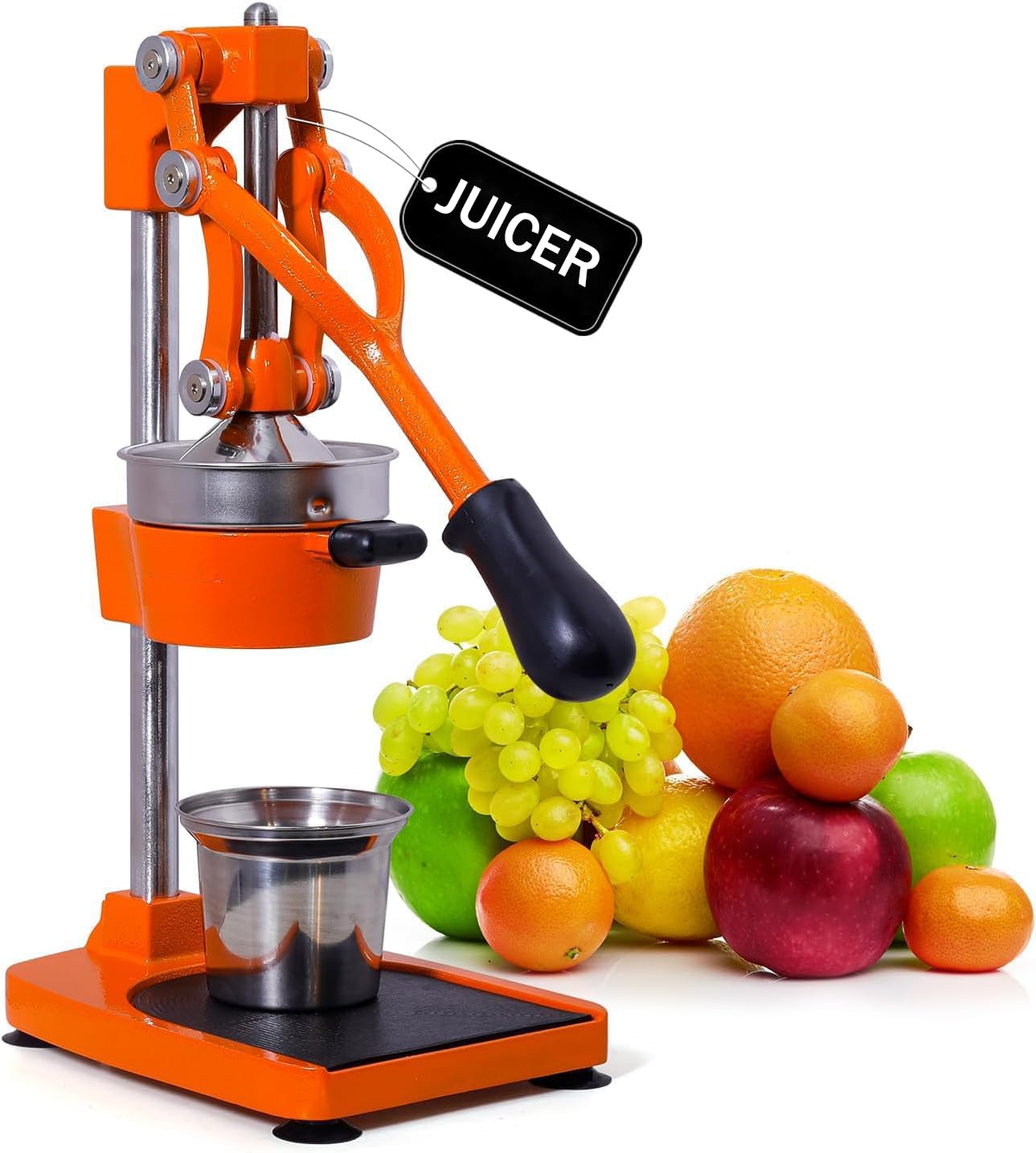 HoldOneLight Durable Cast Iron Juicer, Manual Juicer Press Commercial Citrus Juicer - Orange Juicer Pomegranate Juicer for Lemon Grapefruit, Easy to Clean