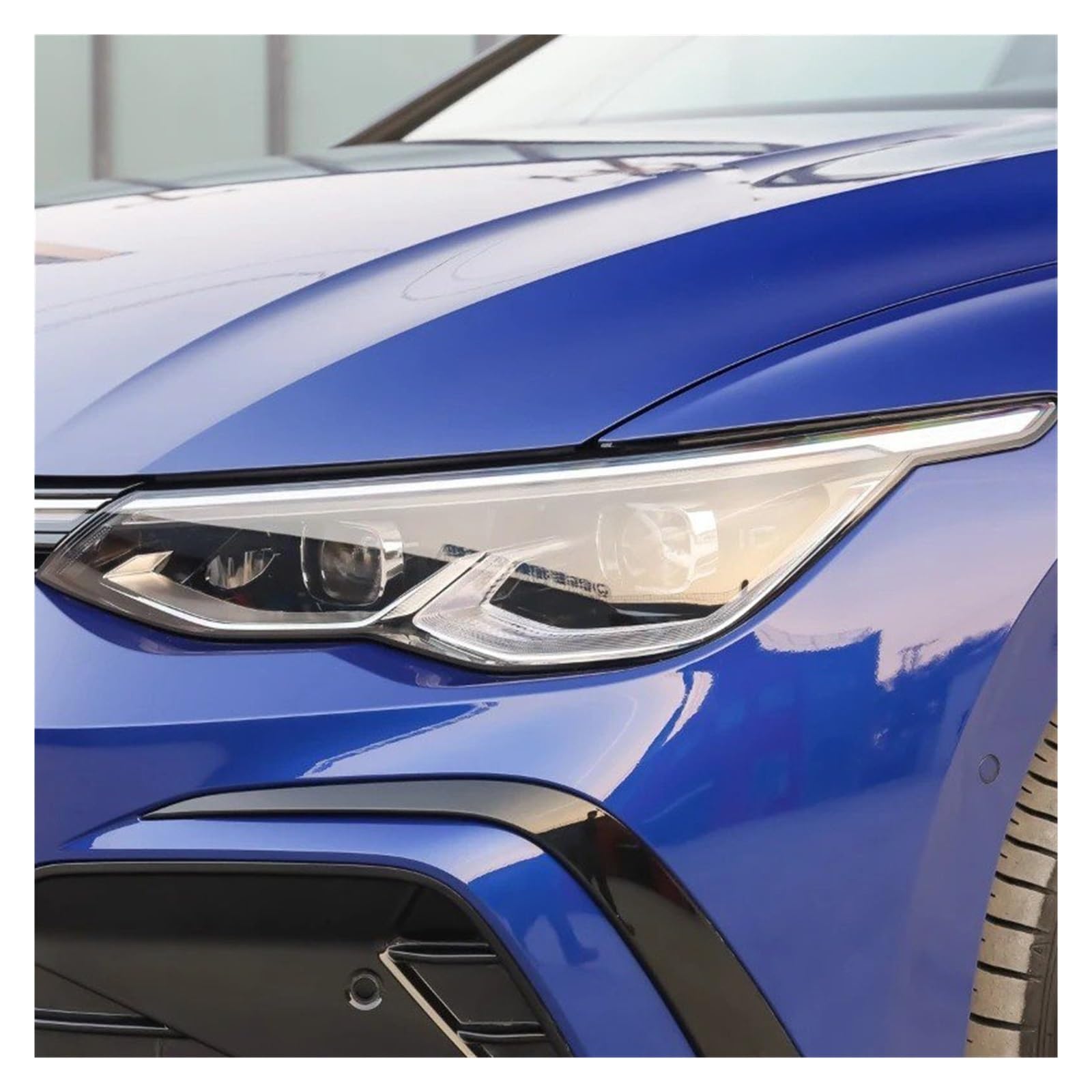 Faro Lente Copertura per Golf 8 per R-Line per GTI 2021 2022 2023 Copertura Faro Paralume Trasparente Guscio Faro Vetro Lente Lenti Fari Anteriori(Left)