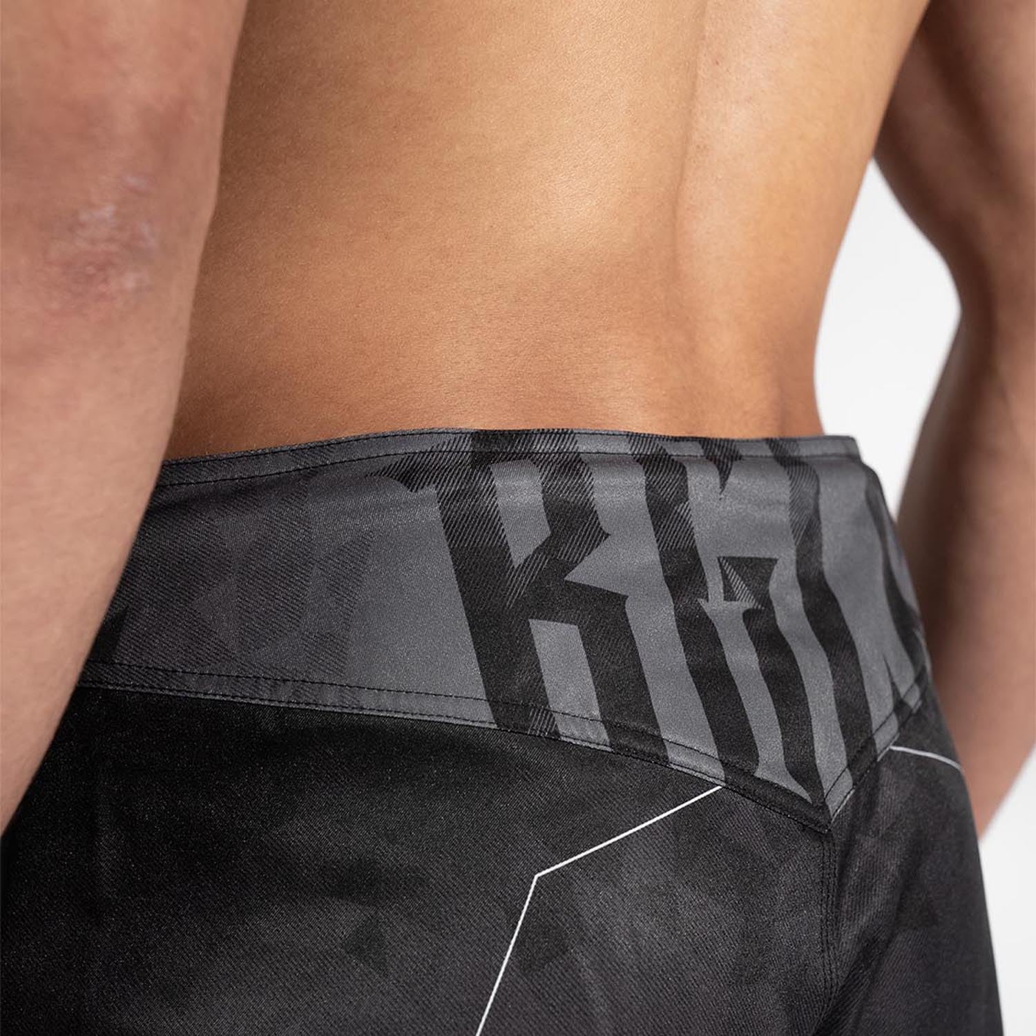 MMA Shorts, Transition, Schwarz-grau, Kickboxhose für Training & Wettkampf, Atmungsaktiv, Langlebig, Kampfsporthose für MMA, K1, Boxen