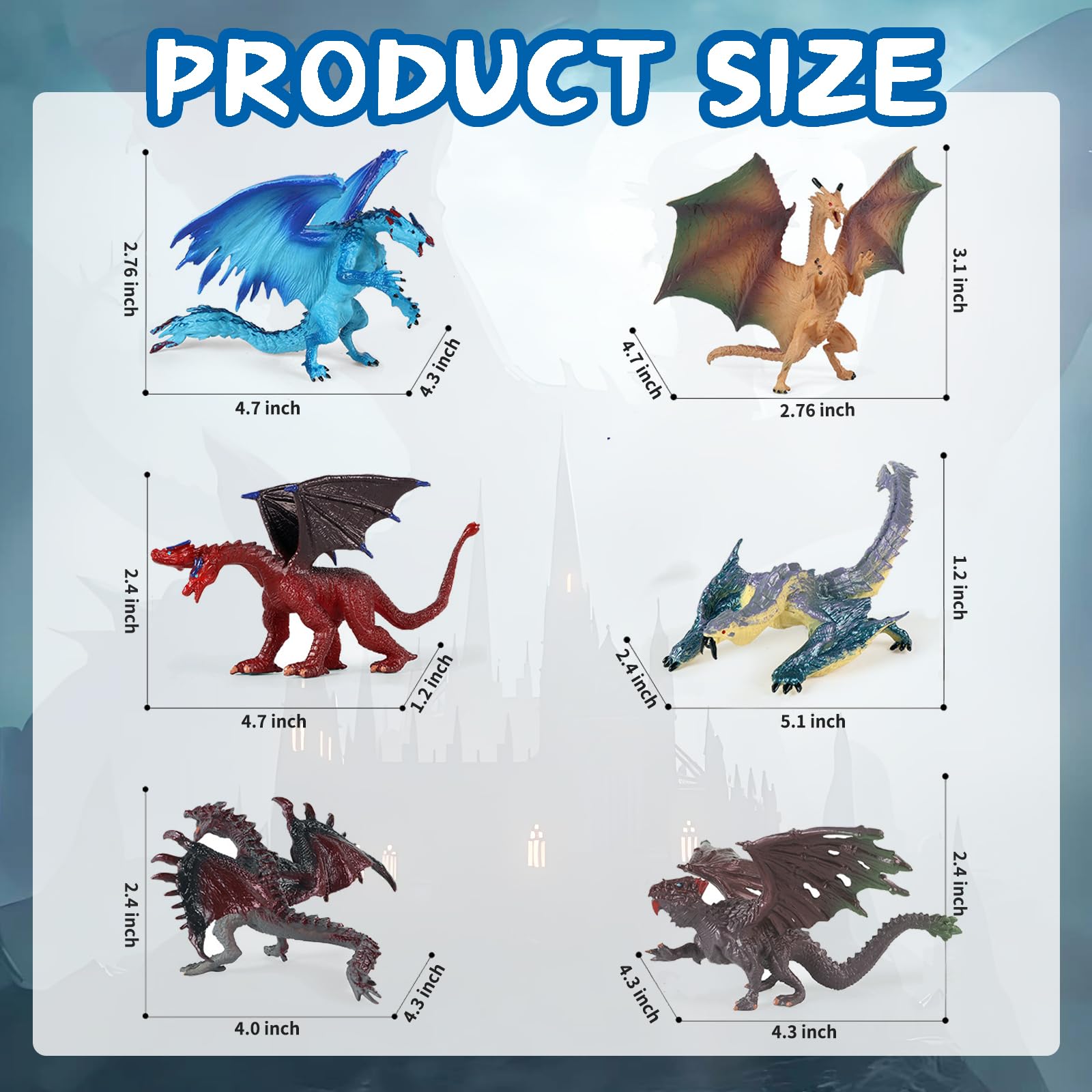 HF1523 FIGURINE BOITE Coffret Avec Dragon Heroic Fantasy Crane Drachen