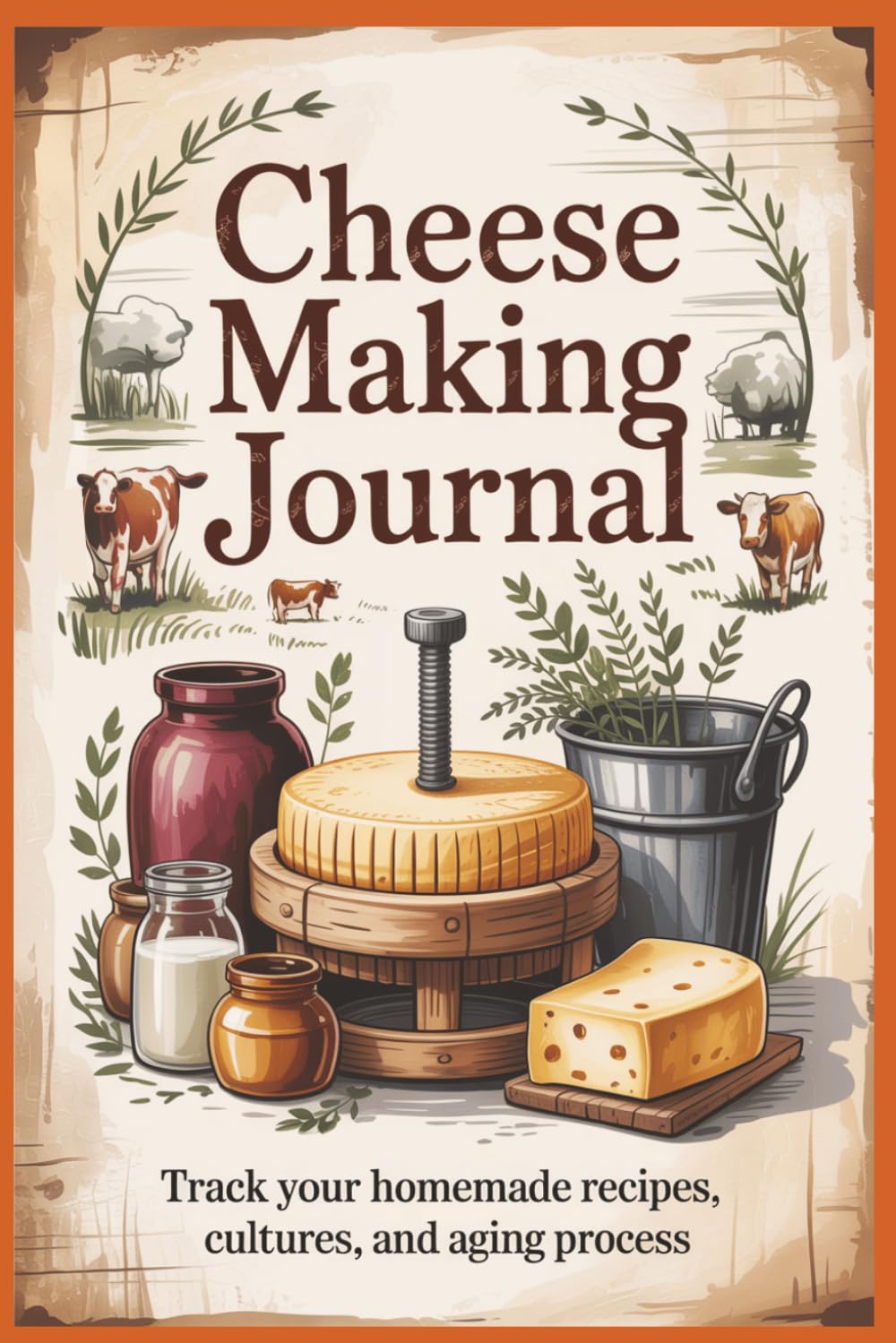 Cheese Making Journal: Track Your Homeade Recipes, Cultures and Aging Process: Organize Your Cheese-Making Process with Ease and Precision