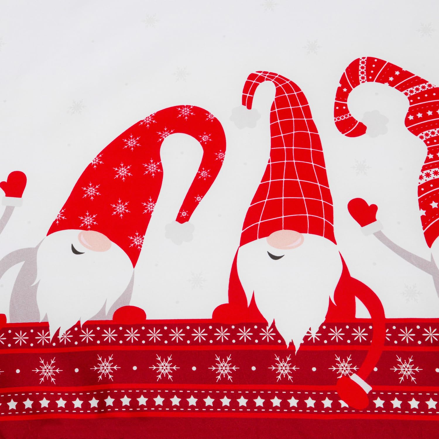 KASANOVA 1 dirt-repellent tablecloth CM140 x 180 white gnomes, polyester, 70.9 x 55.1 inch (Rectangular) - Image 3