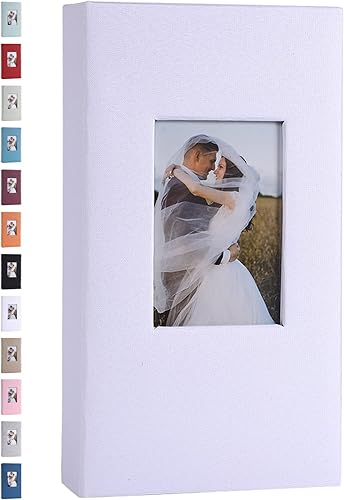 Miniatura 1 de Álbum de fotos de 4 x 6 pulgadas, 420 fotos, cubierta personalizada, libro de fotos para boda, bebé, aniversario familiar, libro de fotos, blanco,