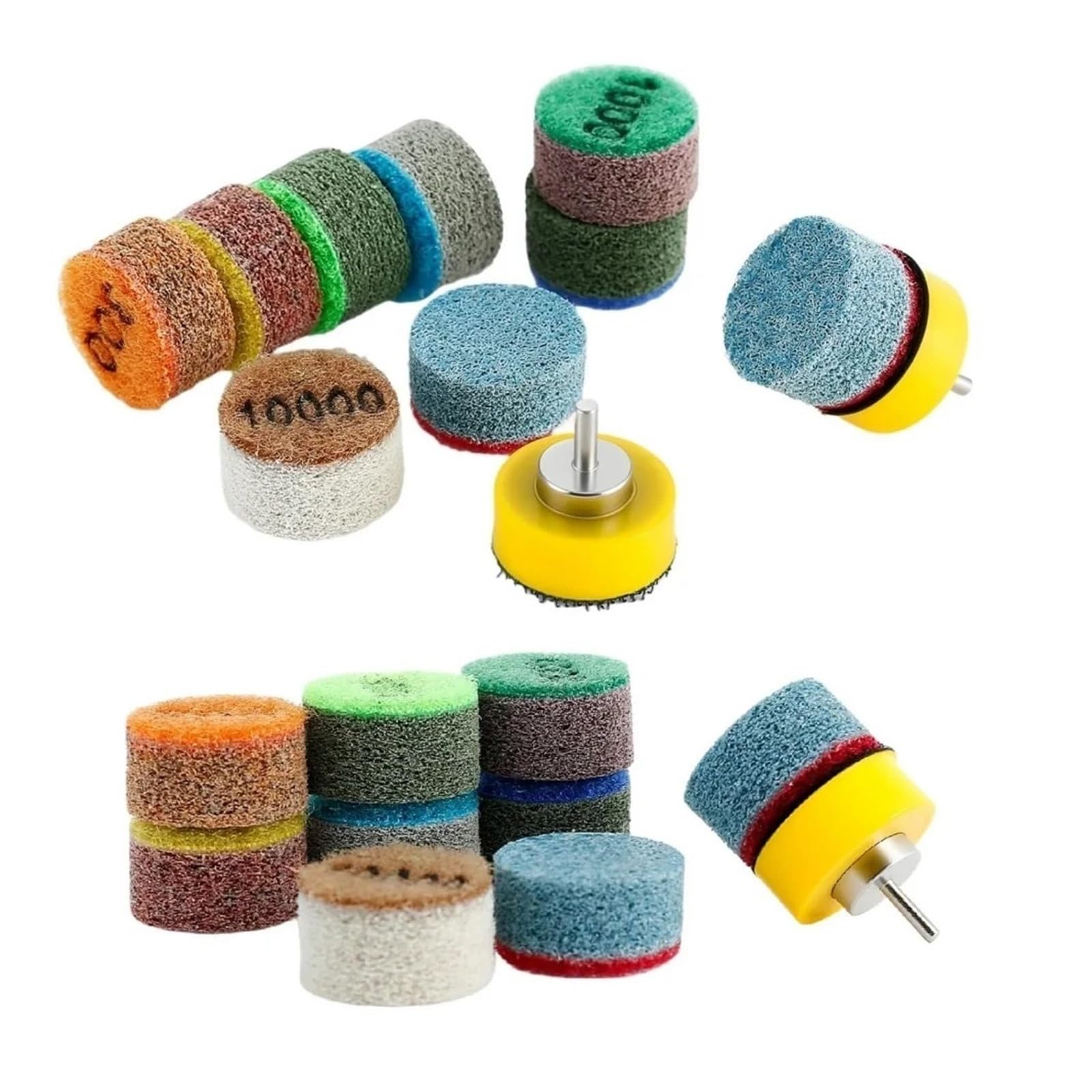 Schleifkopf 1 Zoll 25 mm Schwamm-Polierpads-Set für Polieren