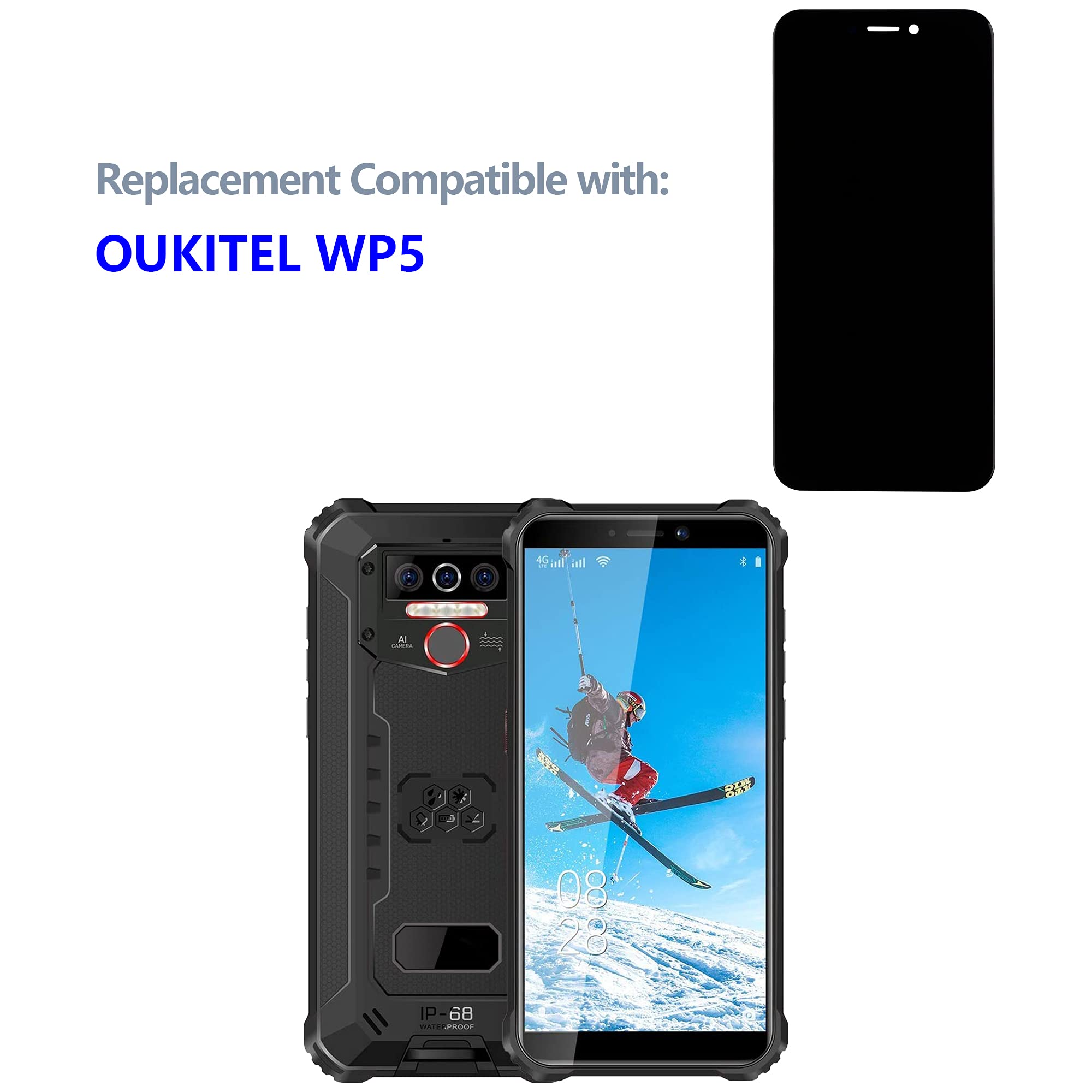 Yuxyiony Écran de remplacement pour Oukitel WP17/WP19 LCD Display Repair Screen and Replacement Tool Accessories Yuxyiony Écran de remplacement pour Oukitel WP17/WP19 LCD Display Repair Screen and Replacement Tool Accessories