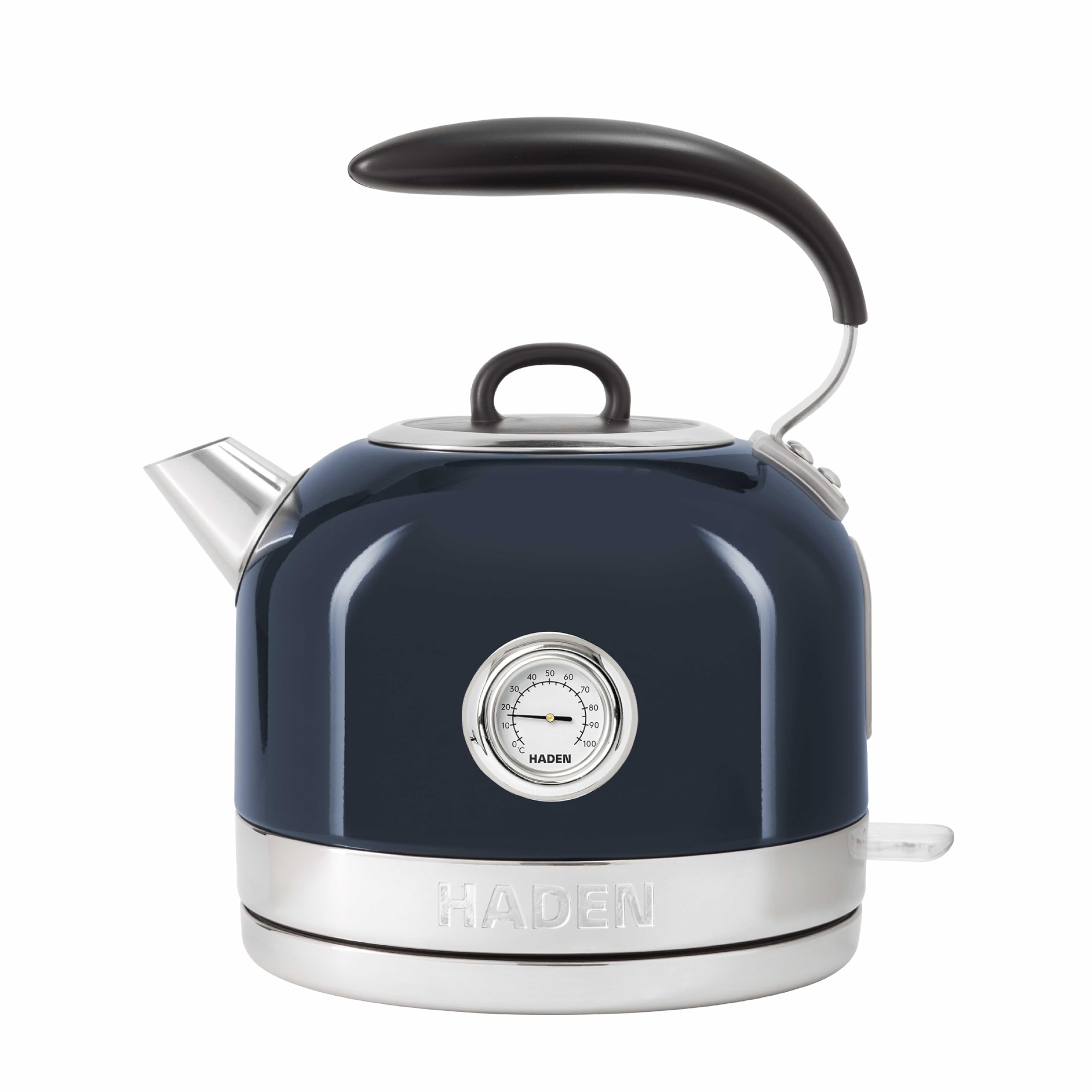 Haden Jersey Blue Electric Kette - 1.5l Capacity, 3000w Rapid Boil Kettle, 360° Swivel Base, Ergonomic Handle, Bpa-free Stainless Steel Kettle - Temperature Gauge